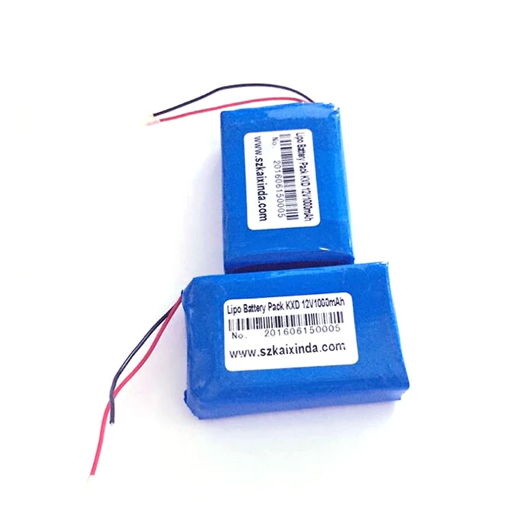 Rechargeable Small 3s 12v 1ah Li Polymer ultra Thin Lipo Battery 11.1v 1000mah for LED Light