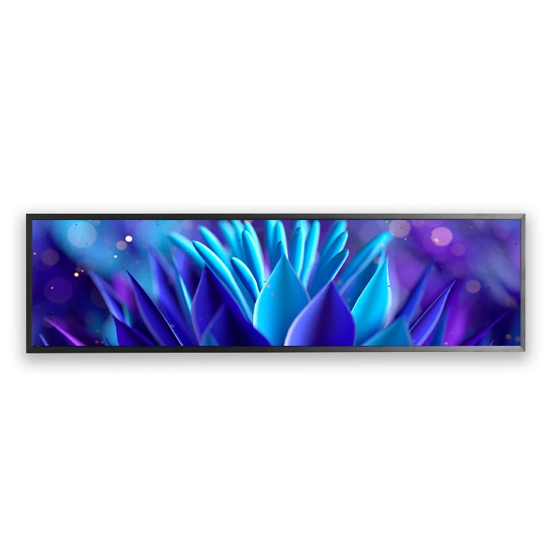 58.4 inch stretched bar LCD advertising display support Digital signage and display strip LCD