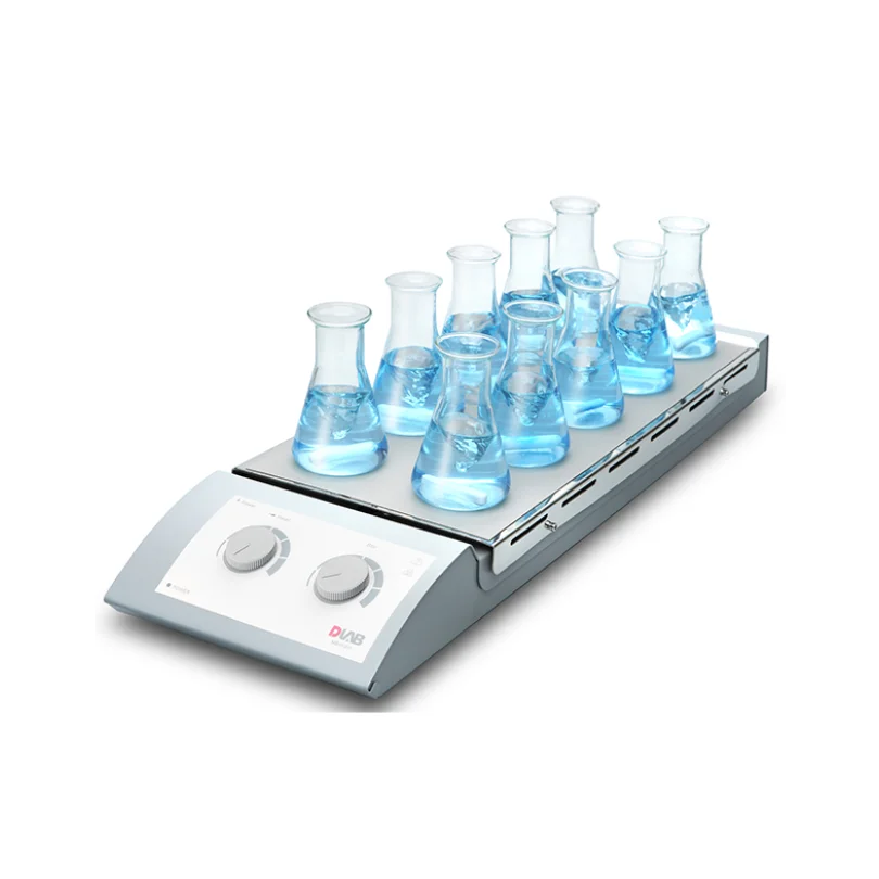 Max temperature 120C stainless steel pate with silicone film 10 Channel magnetic stirrer