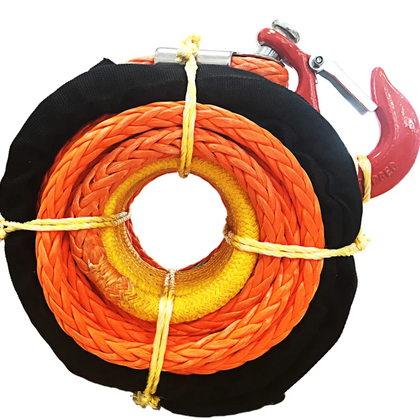 FBR 9.5mm x 30m Ultra High Strength Synthetic Winch Rope for Vehicle Rescuing UHMWPE ROPE