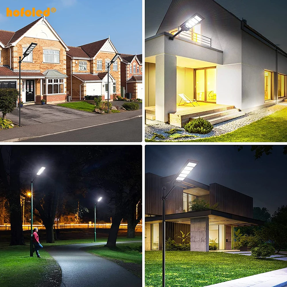 300W Cold White 6500K Solar Outdoor Lights Solar Panel Motion Sensor Integrated Solar Led Outdoor Lights