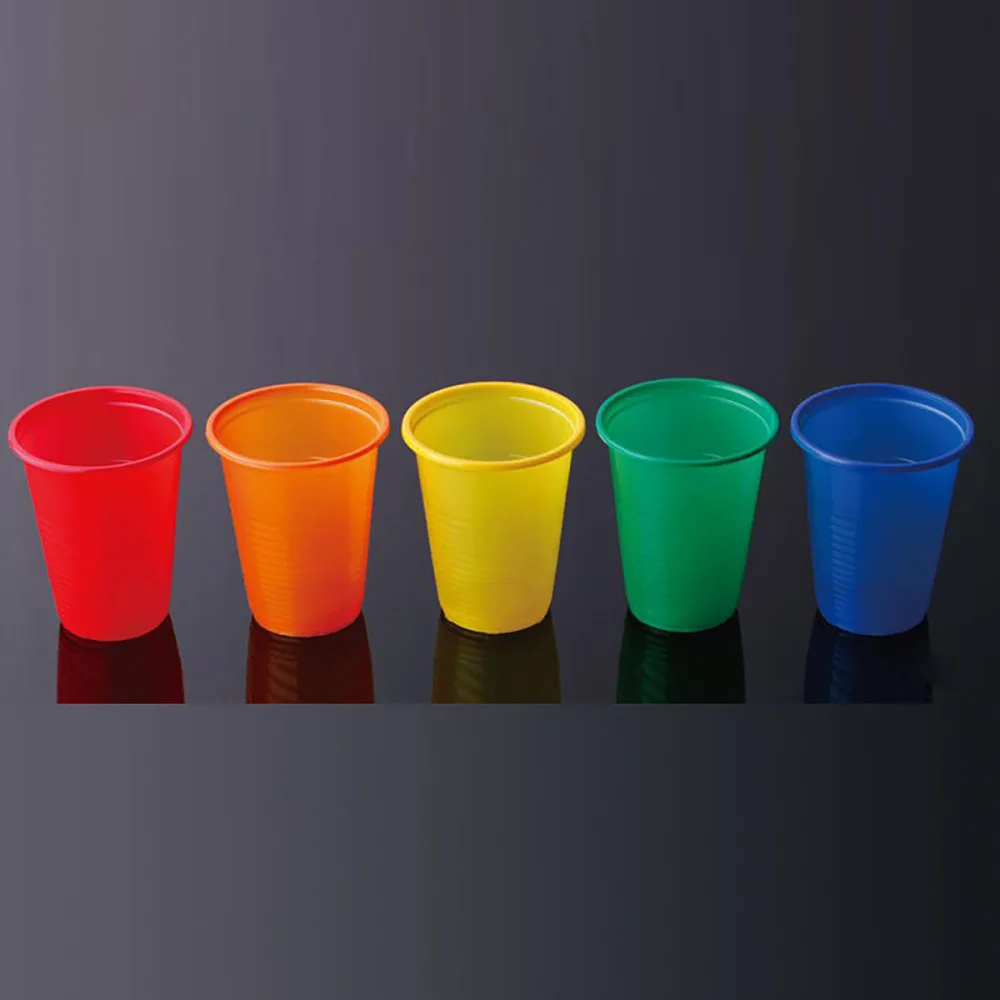 Factory Directly Disposable PP Plastic Beer Cup 9Oz Colorful Cup Assorted Shot Glasses Plastic Drinking Cup For Wedding Party