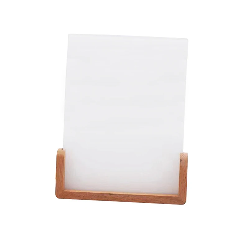 Qualisub 8x6inch Acrylic Photo frame with wood bottom Sublimation Blanks Acrylic Photo frames Perfect DIY printing