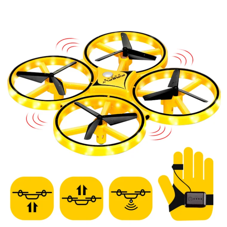 LED Lighting Show Hand Sensor RC Quadcopter Drone with Foldable