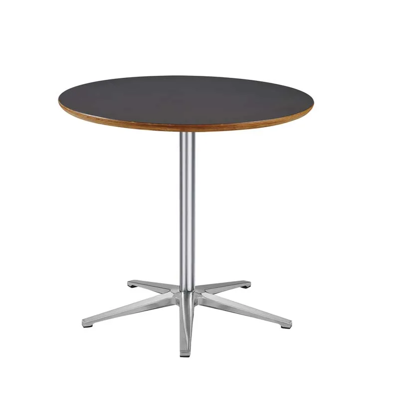 Morden Design Metal Round Base Black Dining Coffee Table Aluminum