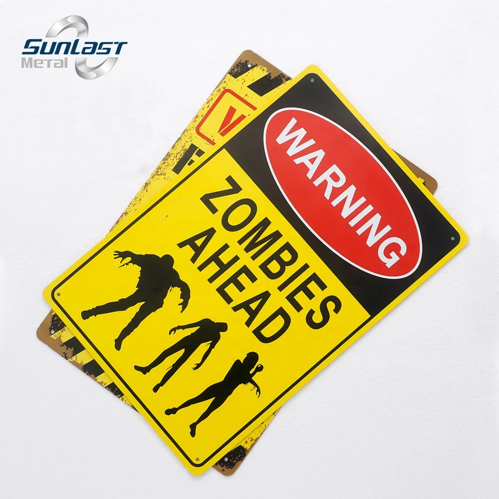 Custom metal aluminum Tin Warning Parking Reflective Road Street Signs Board Factory Price