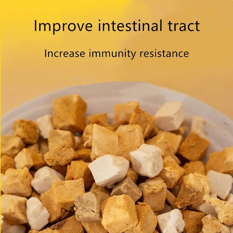 Freeze Dried Raw Complete Meat or Yolk for Cats Dogs High Protein Pet snacks