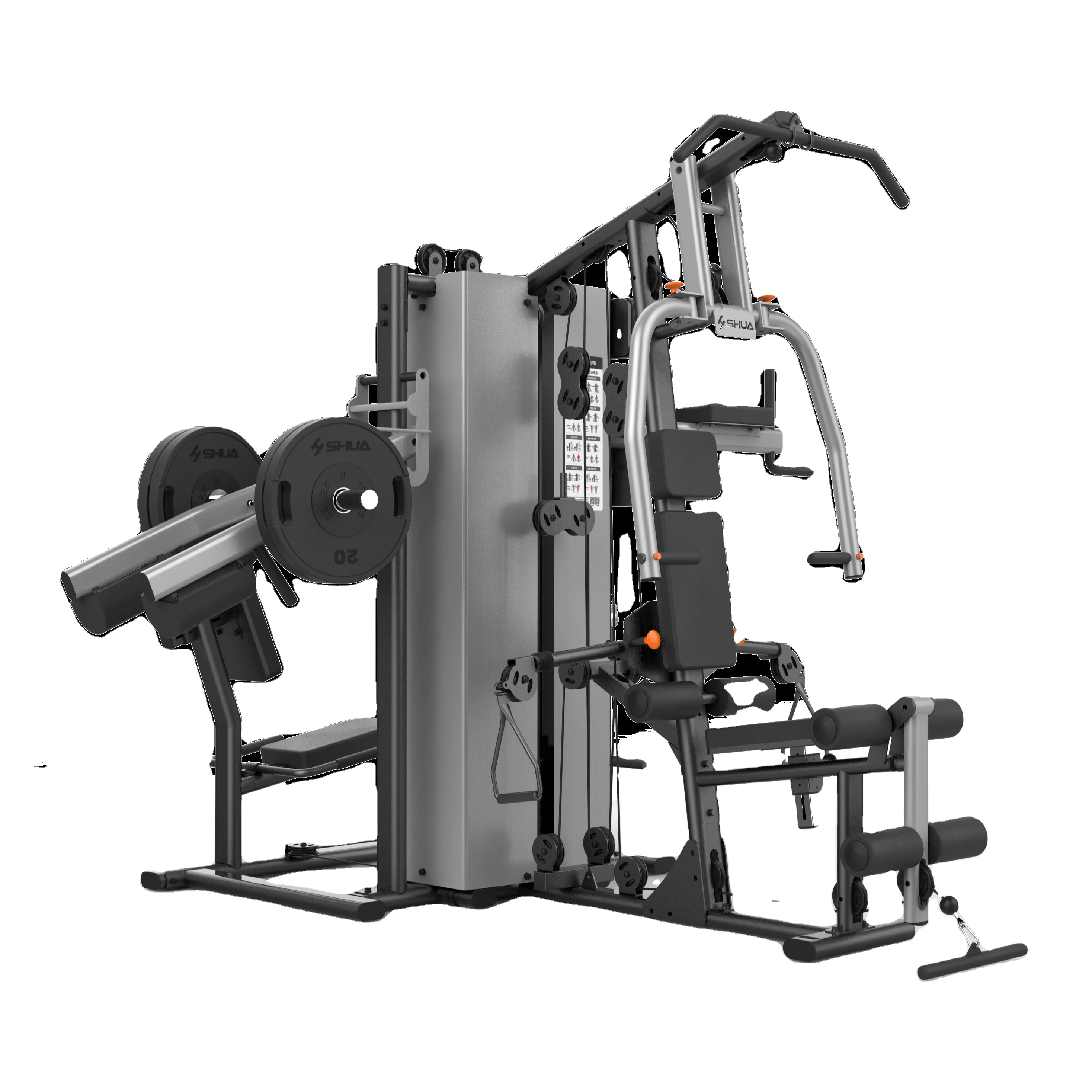SHUA SH-G5205 Multiple Station Gym and home fitness equipment 4- stations equipment supplier and manufacturer