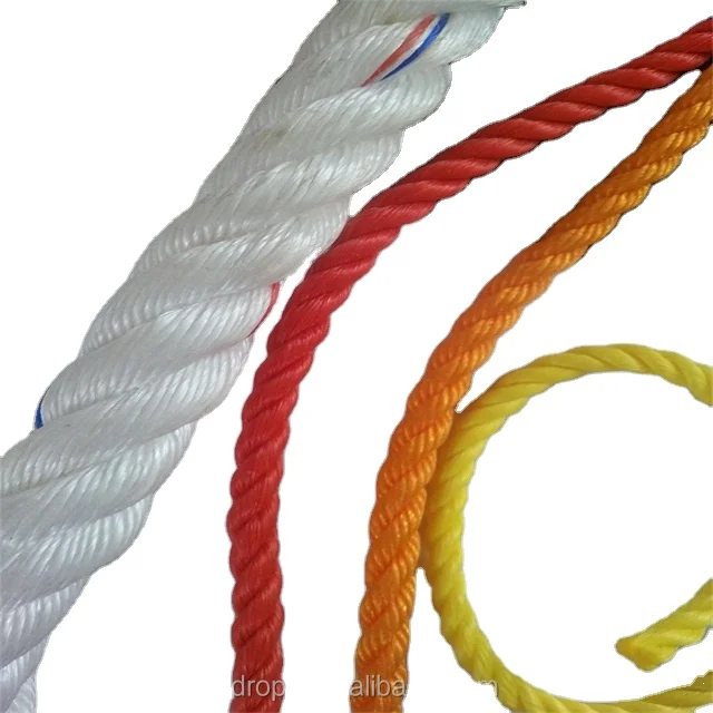 Taian Twist Rope polypropylene PP Danline rope 3 strands plastic rope