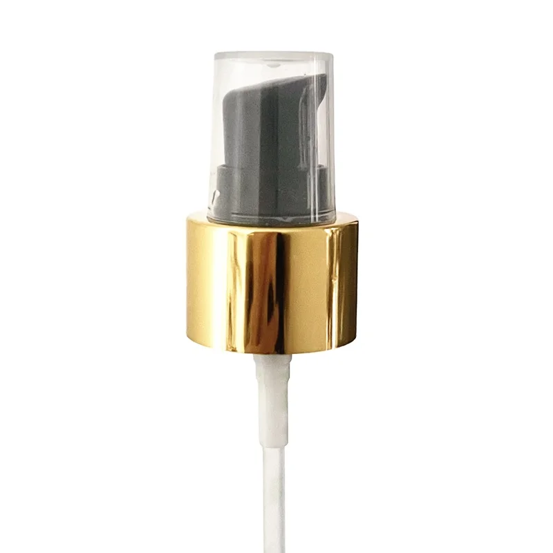 20 24/410 24mm luxury gold/black cosmetic treatment pump cream lotion dispenser pump serum pump