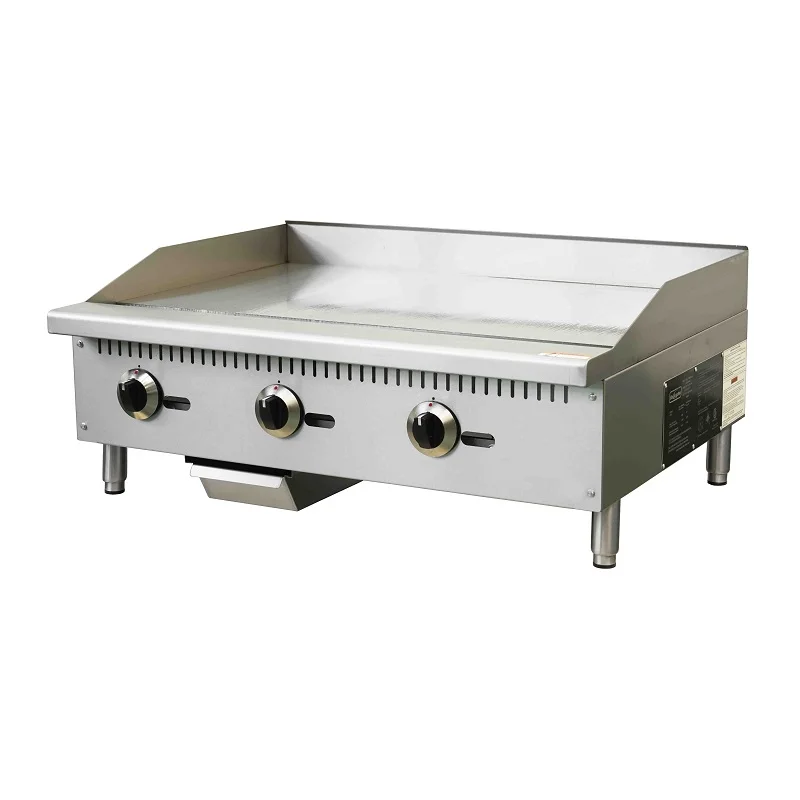 Professional Supplier 36 Inch  3 burners kitchen equipment Gas griddle