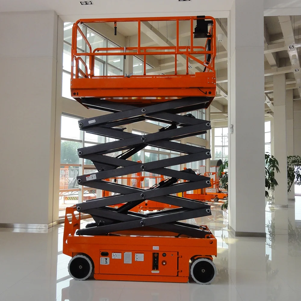 Scissor Lift Olift Battery Powered Scissor Lift Platform Elevated Self-propelled Work Platform