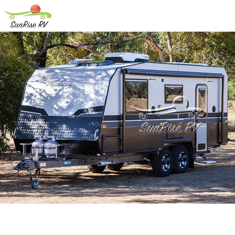 SUNRISE RV уникальный дизайн кемпинг наземный туристический трейлер внедорожный караван дом на колесах Кемпер сэндвич-панель с туалетом