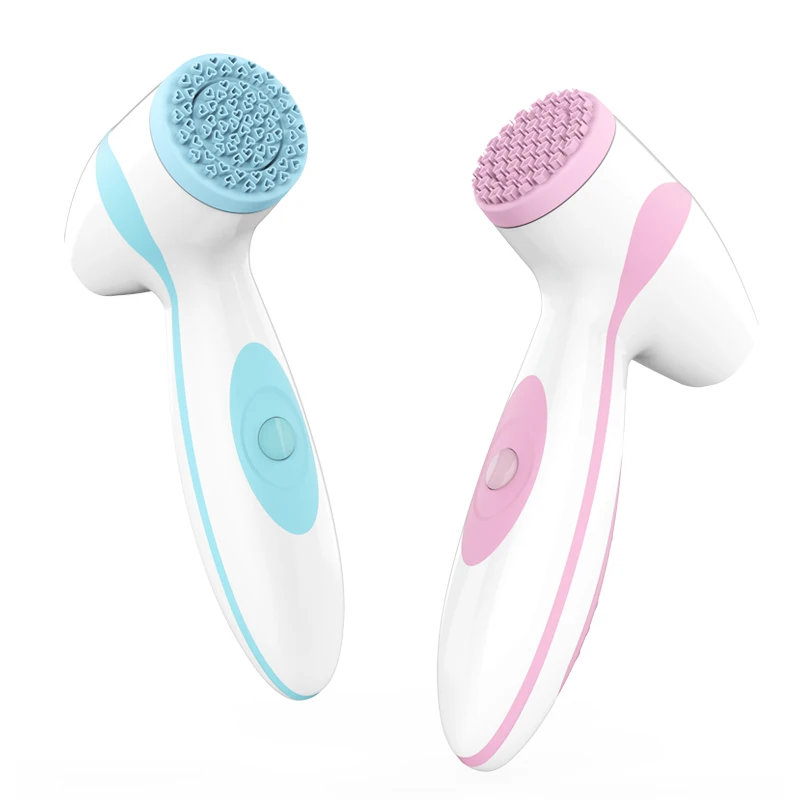 Deep Pore Cleansing Electronic Face Cleaner Brush Rechargeable Electric Sonic Face Brush With Logo