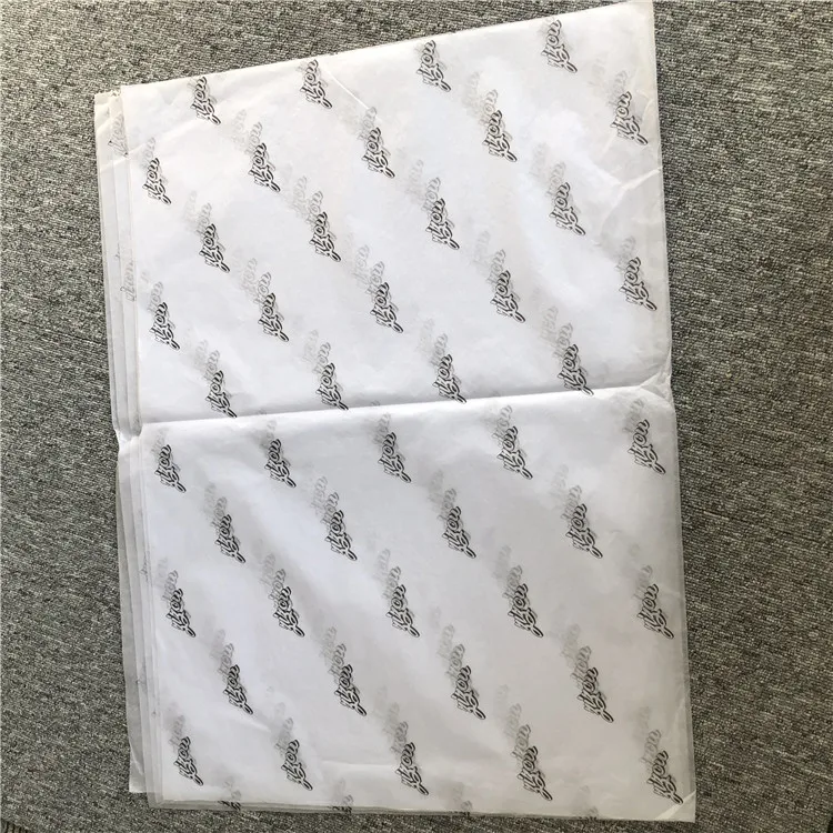 Logo packaging wrapping tissue paper custom package tissue paper