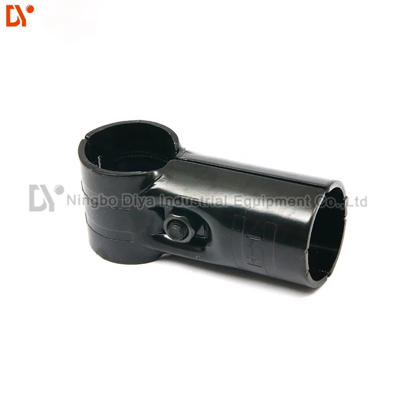 HJ-1 lean pipe connector for assmbly of T-shape or L-shape structure with two lengths of pipe