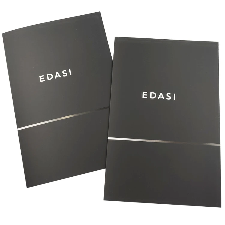 Wholesale Custom A5 Cardboard Folders Offset Printed Paper Presentation for Brochures and Leaflets with Logo File Folder