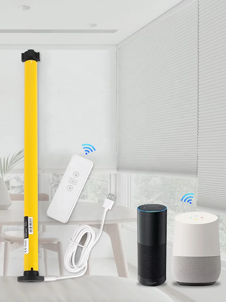 Leisguar A-OK Tubular Motor AM25  Lithium Battery  Electric Roller Blind