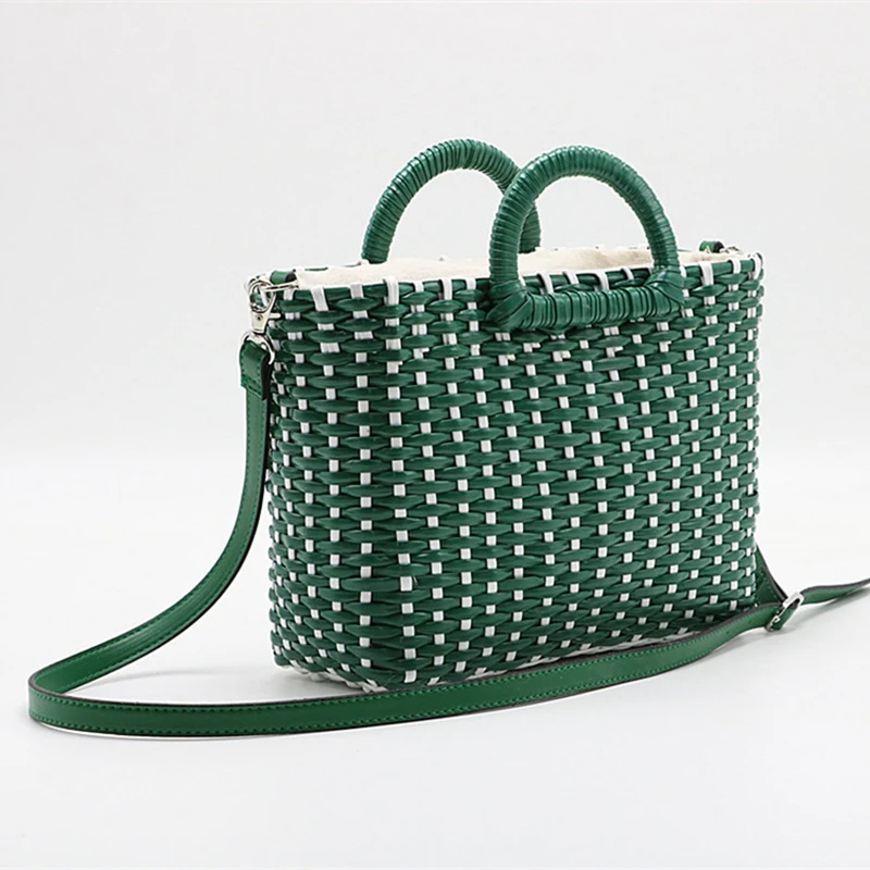 Summer fashion woven beach tote bags rattan bag 2022 ladies handbags wholesale