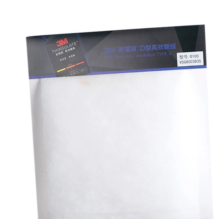 Тип D водоотталкивающий синтетический материал 3M Thinsulate водонепроницаемый Зимний холодный для одежды
