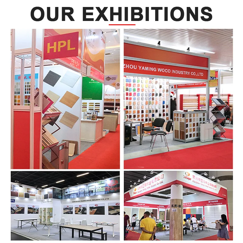YA MING clad hpl cheap exterior wall panels table external compact laminate board suppliers hpl compact