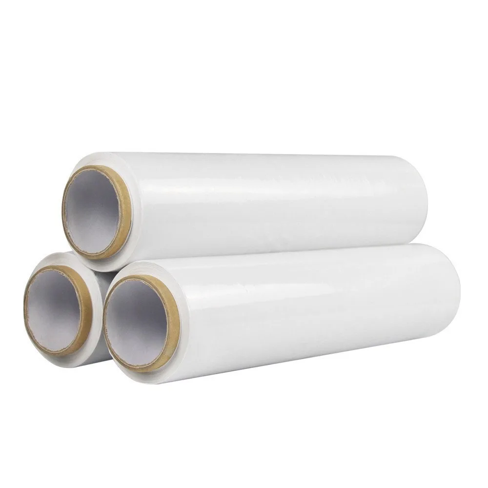 Factory Pack Polyethylene Transparent Pallet Wrap Stretch Film Roll Hand PE Stretch Film