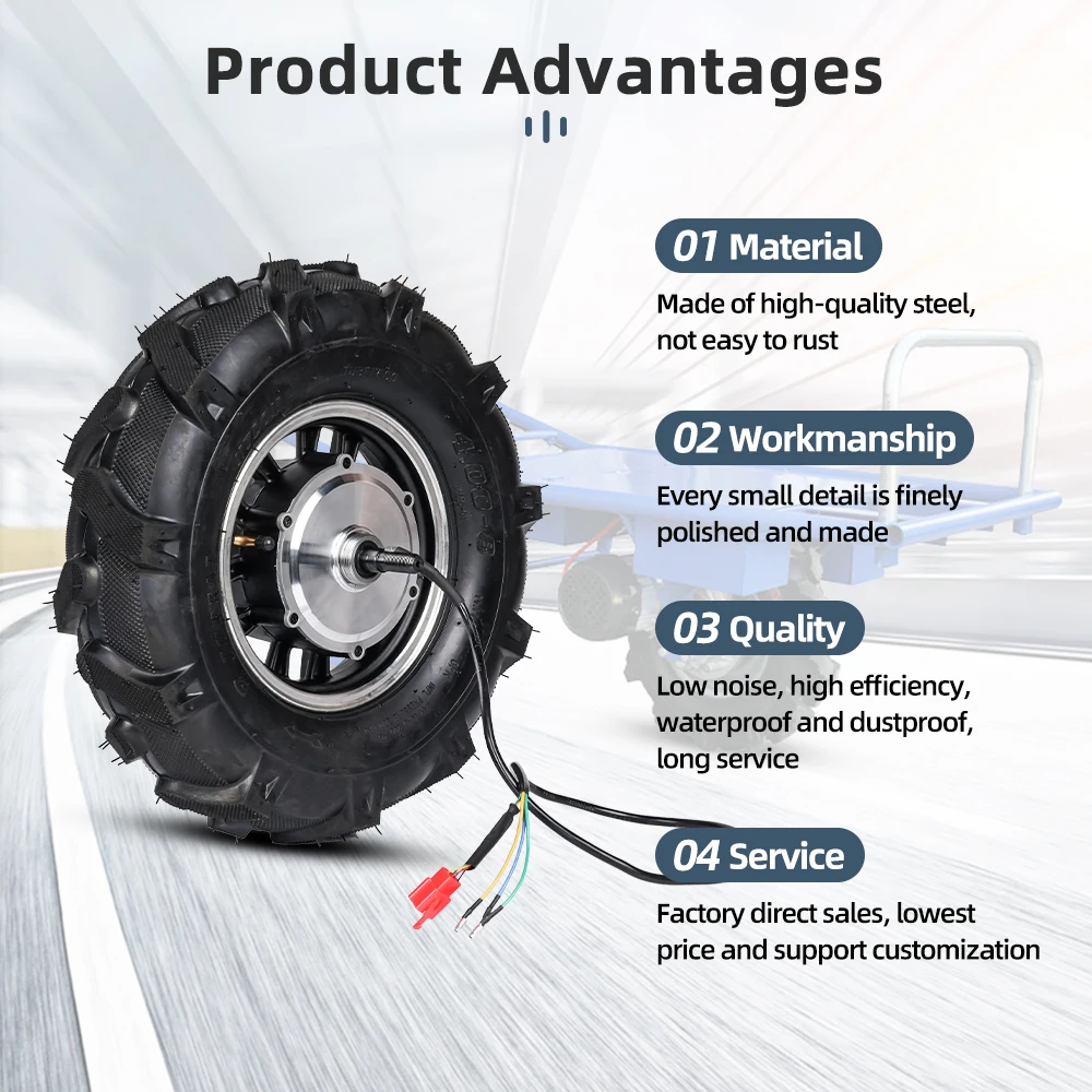 16 Inch 48V 500W Double Shaft Brushless Gear Hub Motor Conversion Kit with Soft Start Controller Display and Reverse