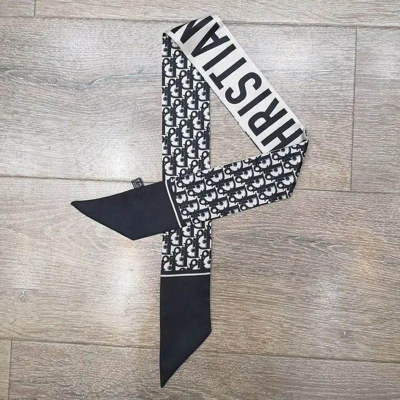 
2020 spring and summer D word new big simulation silk tie bag ribbon scarf scarf long small scarf women wholesale 