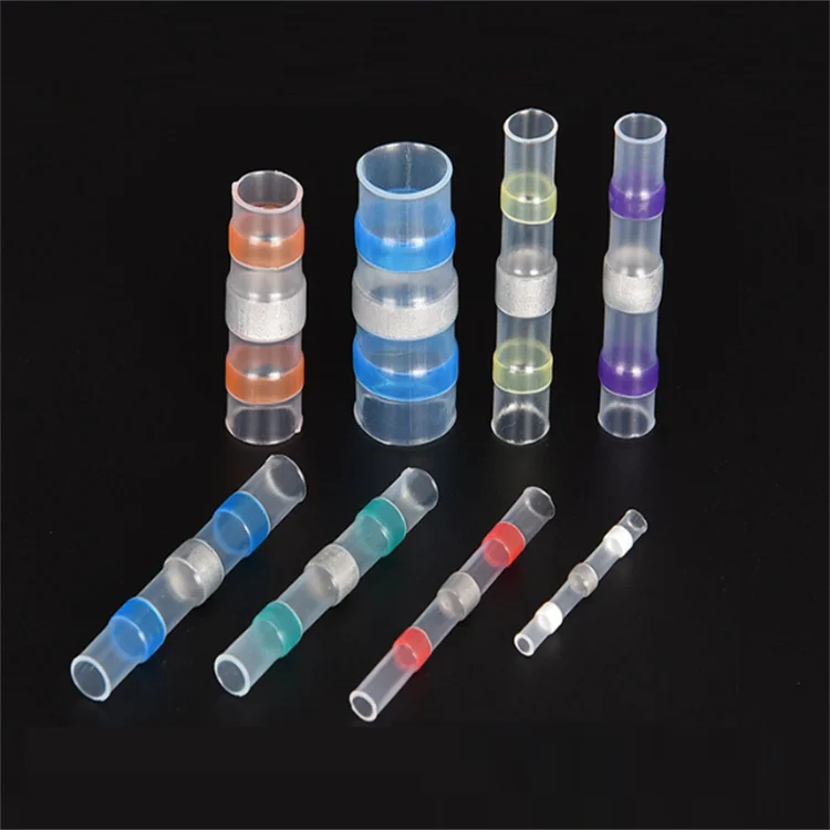Solder Seal Wire Connectors,Plustool Self-Solder Heat Shrink Butt Connectors,Solder Sleeve Waterproof Insulated Wire Connectors