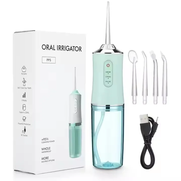 Wholesale Portable Electric Cordless IPX7 Waterproof Dental Floss Water Flosser Rechargeable Oral Irrigator Whitening Teeth Pump