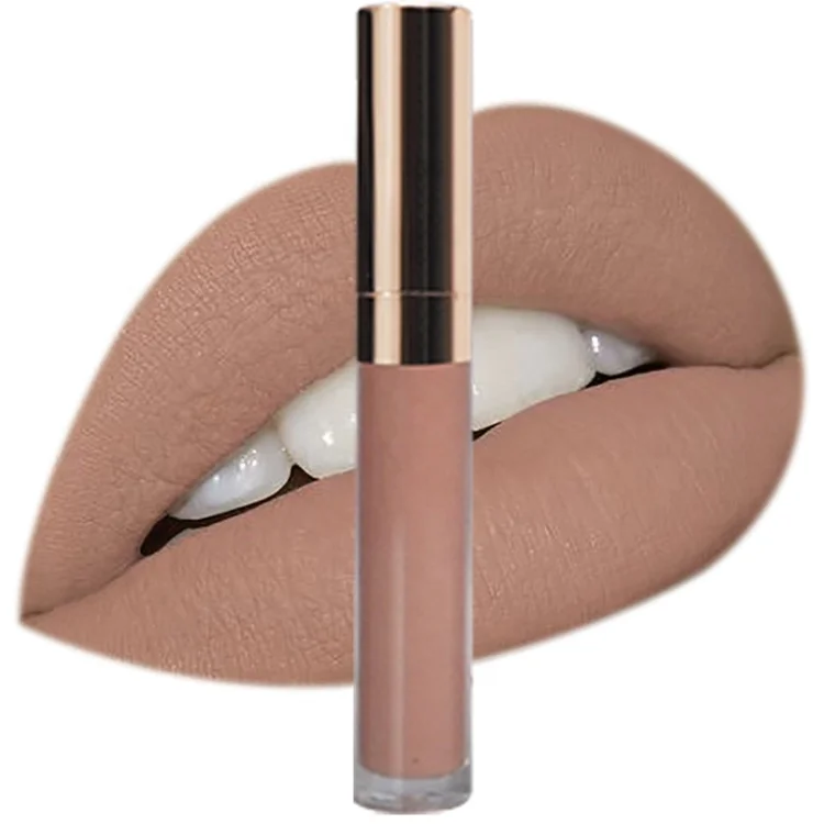 
Nude Lasting Waterproof Cosmetic Lipstick Vegan Private Label Matte Liquid Lipstick 