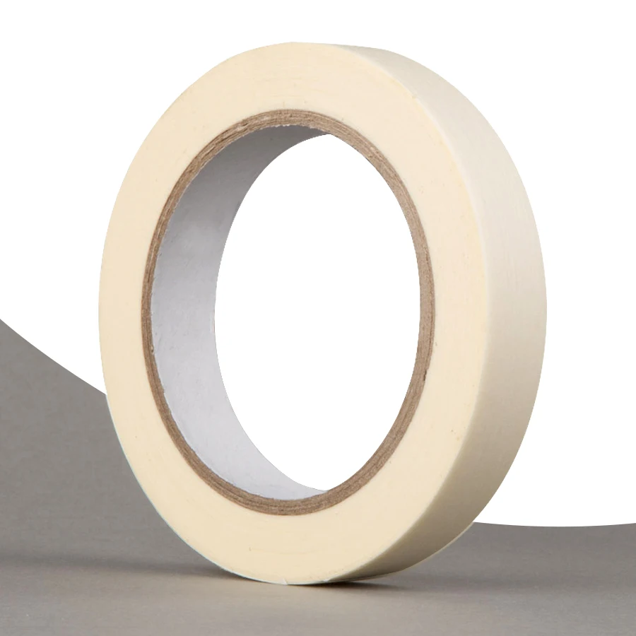 Self Adhesive Maskin Tape Roll 50 Mm Jumbo Roll Rubber Color Paper Tape