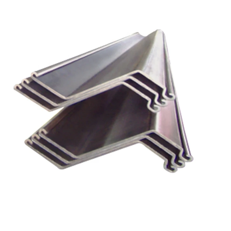 Prime quality steel sheet pile wall 2 type z type u shaped steel sheet pile for harbour