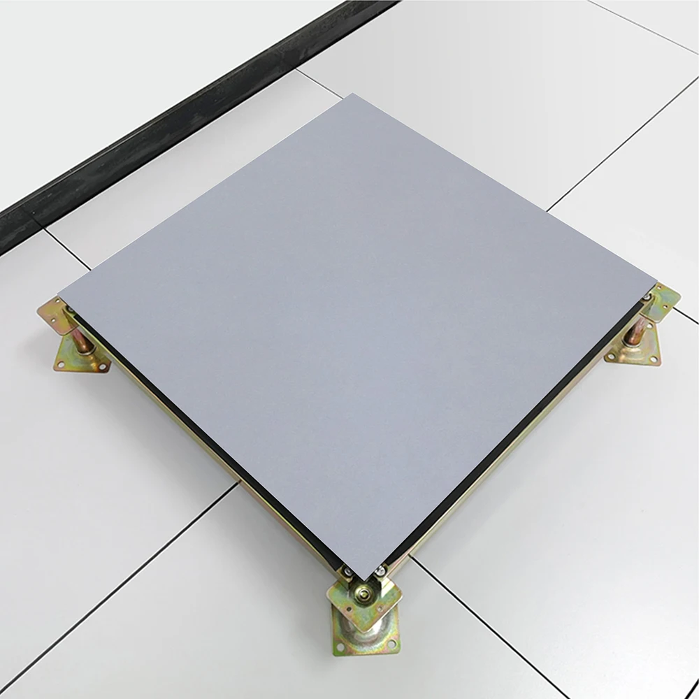 Cheap Price 600X600Mm Anti-Static Raised System Tiles For Office Steel Support Access Ceramic Glossy Floor Tiles