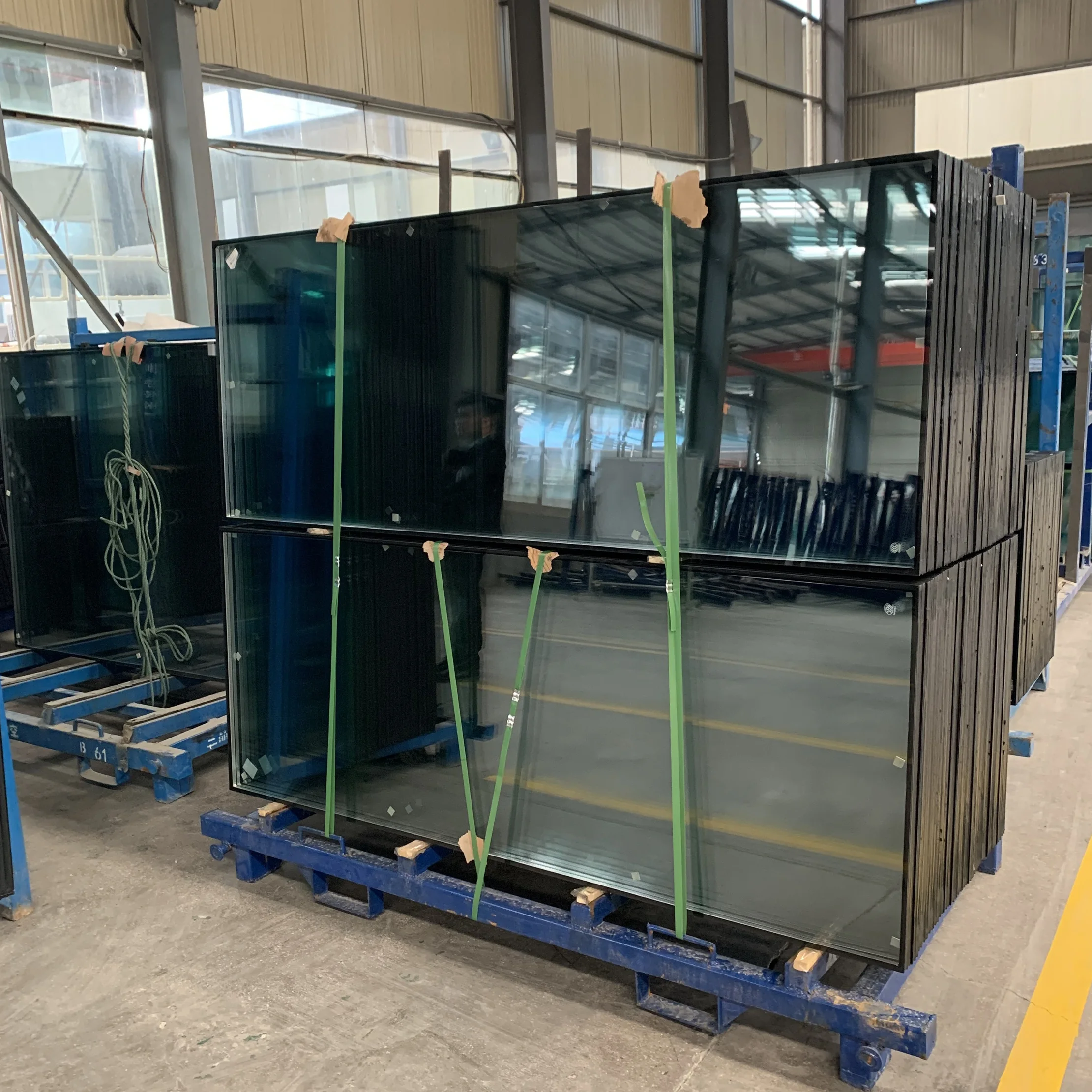 unit price window tempered double wall insulated glass panels