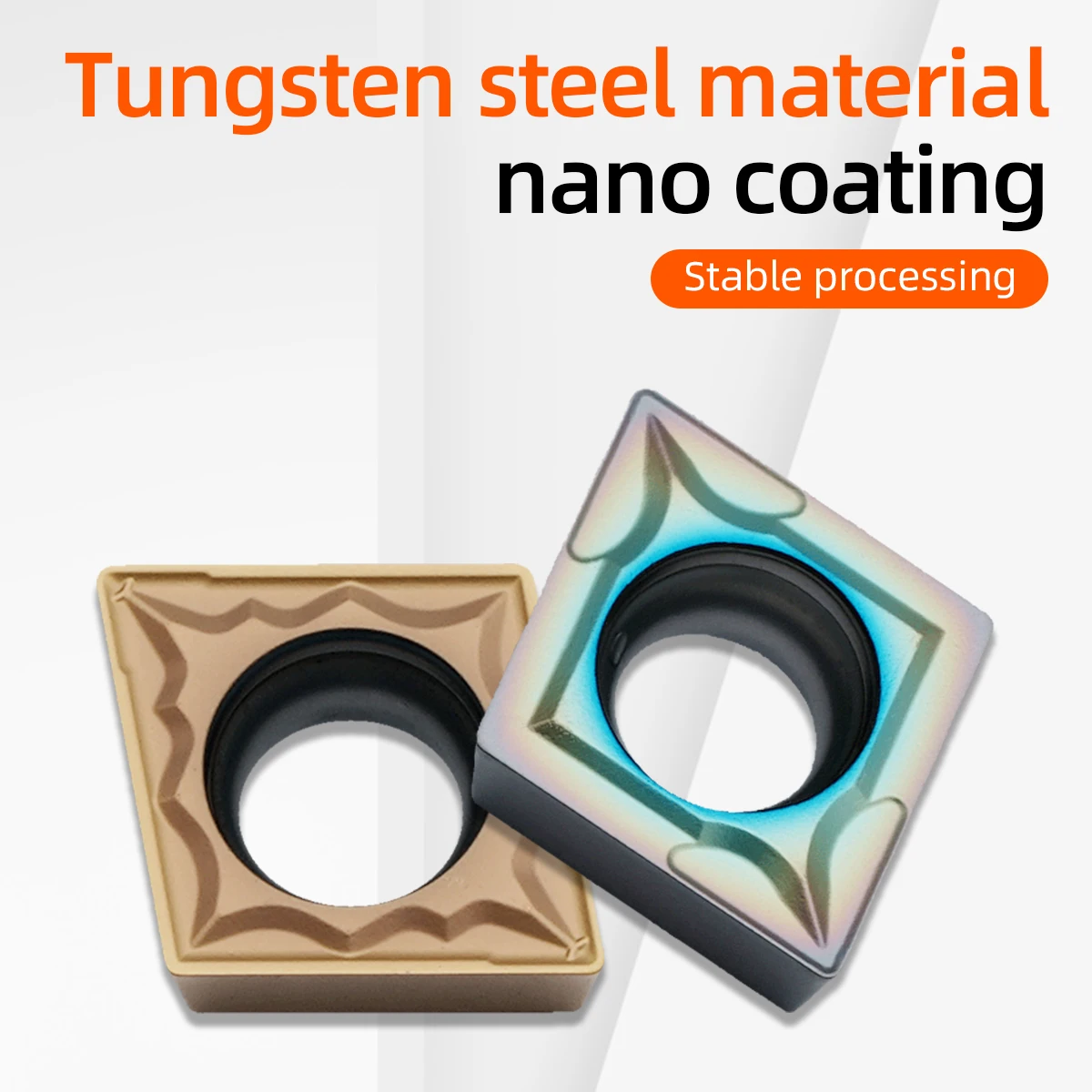 CCMT060204  Cutting Tools Tungsten Carbide Inserts Turning Tool CNC Turning Inserts CCMT060208 Internal Milling Cutter CNC Inse
