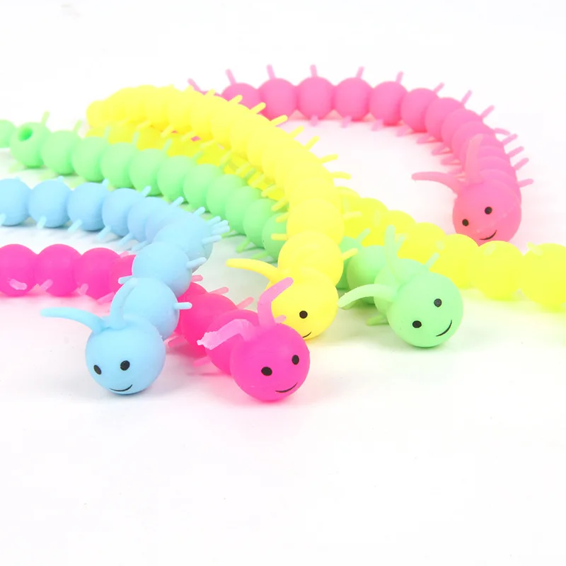 Caterpillar Fidget Worm Stretchy Strings Toy Caterpillar Worms Fidget Toy for Kids