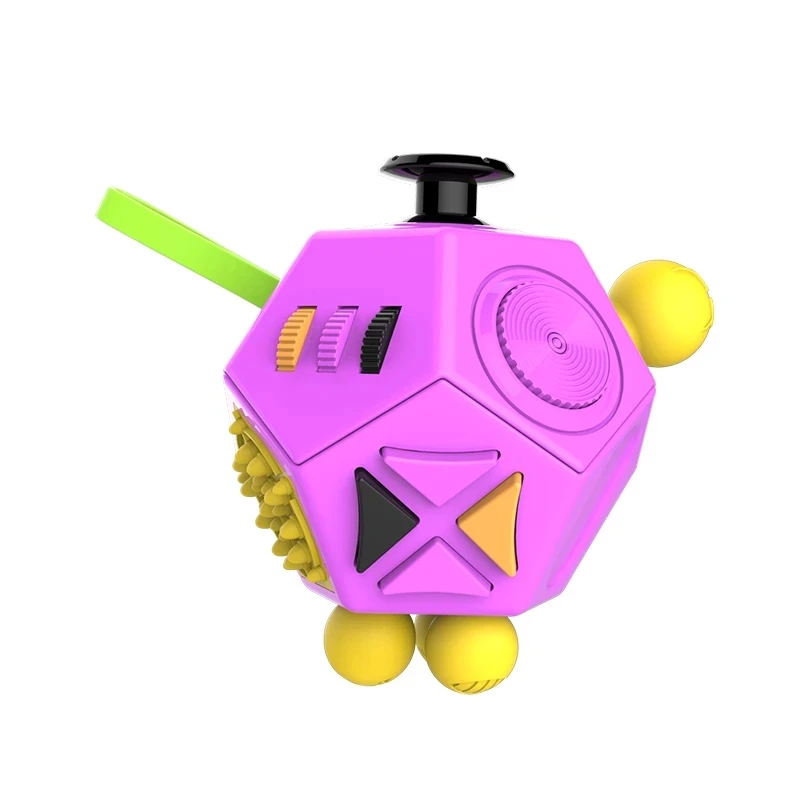 
12 Side Infinity Fidget Cube Toy Relieves Stress Anxiety Anti Depression for Chidren Adults with Autism Cube Toy 