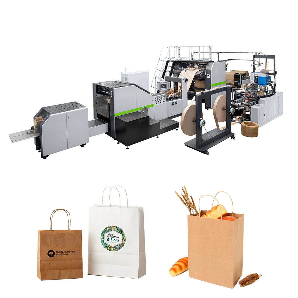 ROKIN BRAND competitive price biodegradable paper bag machine price in kerala full automatic machine