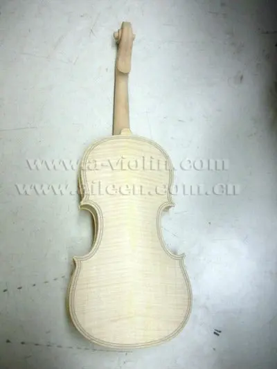 Stringed Instruments Wood Bow Electric 4/4 Top Grade Nice Flame Unvarnished White Violin ( V200W-M )