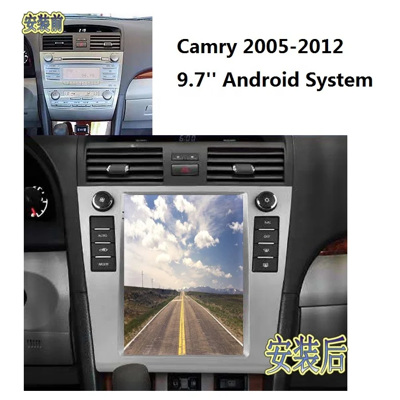  В автомобиль видео android навигация WIFI Mirror Link DVR для Toyota Camry 9 7 'автомобильный DVD GPS плеер/автомобильное радио MP5