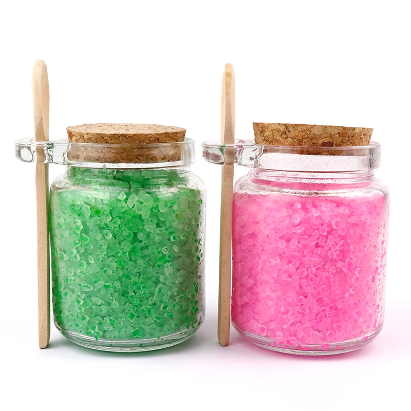 New Style Liquid Handmade Luxury Natural Essential Oil Scented Custom Color Bath Salt Set