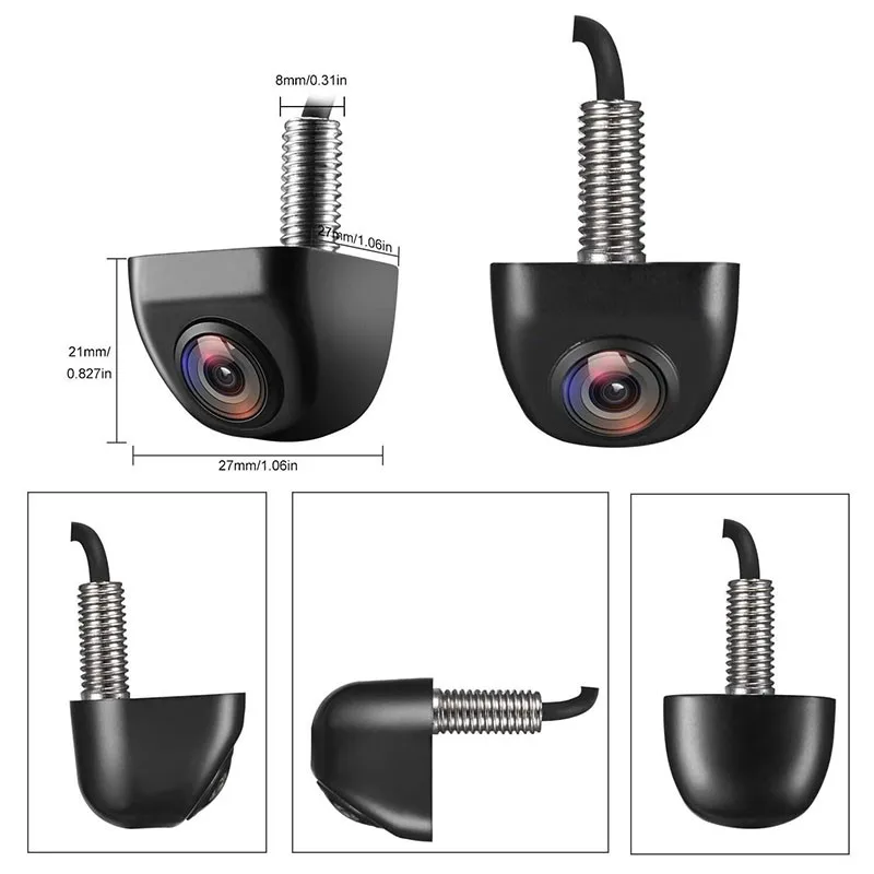 1920x1080P 170 Degree Vehicle Rear View Camera Upside Down Install Metal Car Reversing Camera