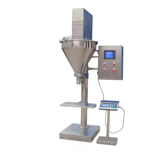 PF-2A Semi Automatic Milk Powder Auger Filling Machine Coffee  Masala Screw Powder Filling Machine Milk Powder Packing Machine