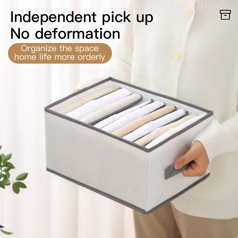 Hot Selling Grids Foldable Household Items For Home Storage Organization Foldable Underwear Organizer Bras Drawer