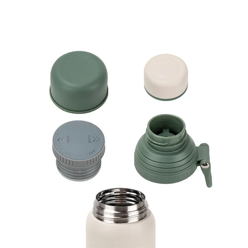 High quality custom 20oz stainless steel thermos cup double wall vacuum insulated sport water bottle with filter/2pc lids