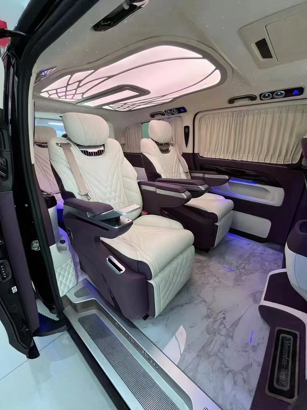 Sprinter Luxury Driver Van 3 Swivel Leather Seats DuraTec Carbon Fiber Comfortable Design-Models Vito Land Cruiser Alphard
