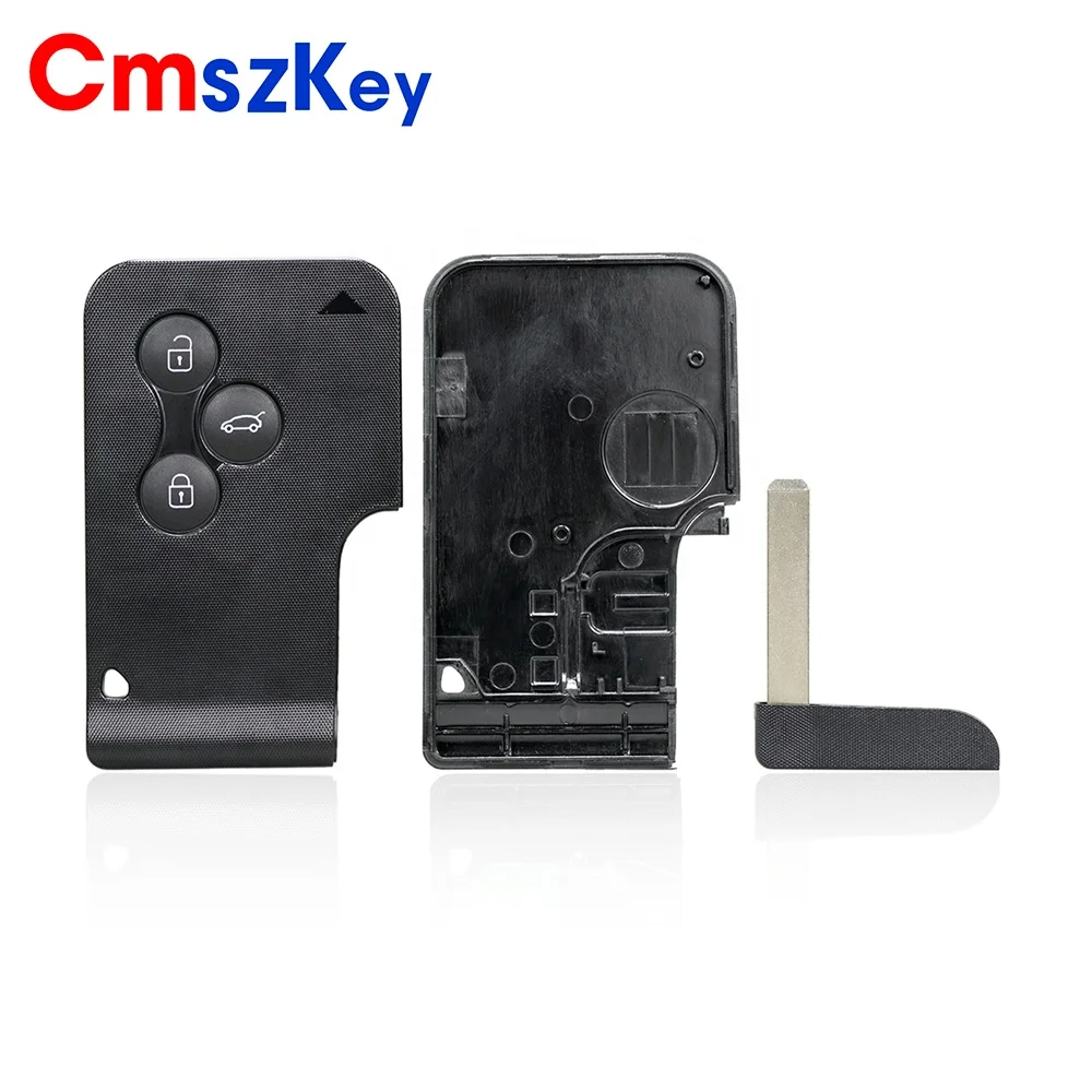 For Renault Clio Logan Megane Scenic Laguna Espace  2B 3B Remote Smart Card Shell Case With Key Blade
