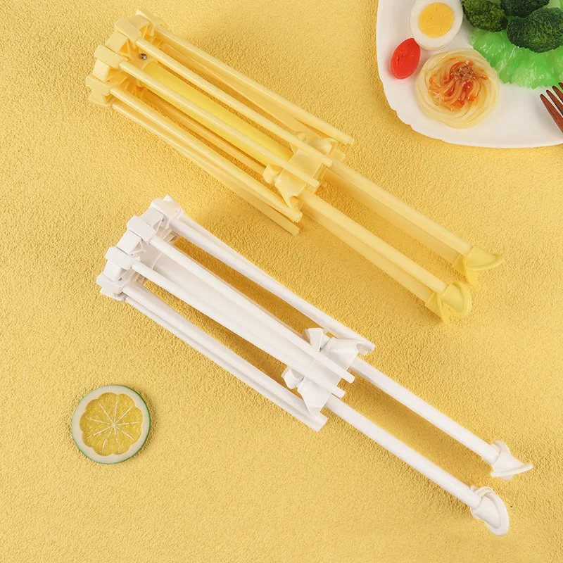 plastic collapsible small kitchen Pasta dried noodle drying rack folding stand tools