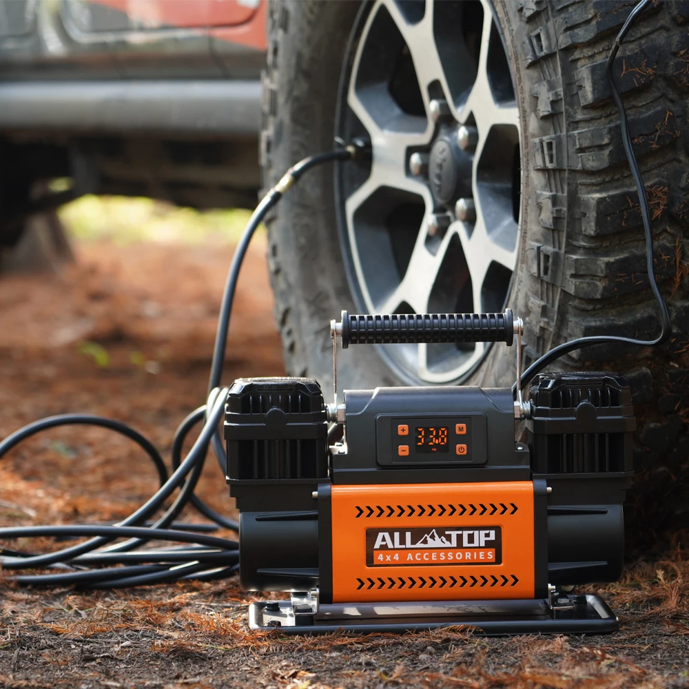 High Quality  4WD Double Cylinders Digital Display Tire Air Compressors 12v Air Compressor Tire Offroad
